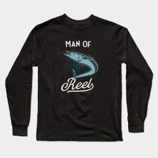 Fishing Man Of Reel Funny Fisherman Long Sleeve T-Shirt